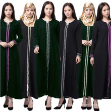 Boa qualidade solto em torno do pescoço roupa islâmica mulheres simples dubai muçulmano abaya atacado